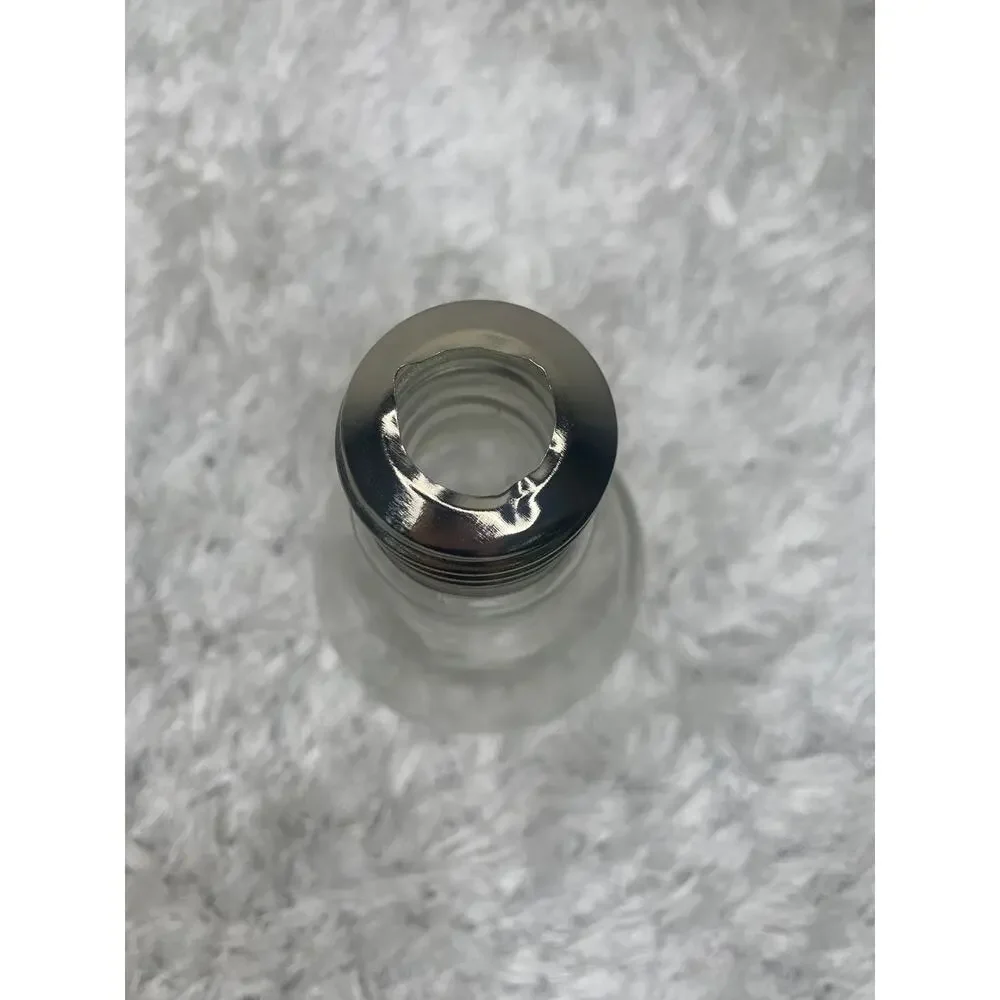 Lightbulb Sheer Vase Metal Screw Base 7.5